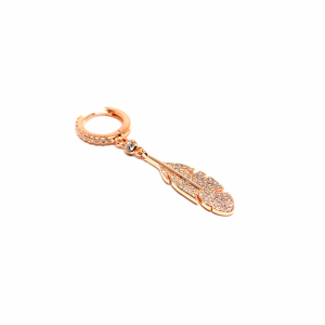 Tüy Halka Küpe (Rose)