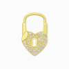 Heart Lock Küpe / Sarı