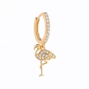 Flamingo Halka Küpe 