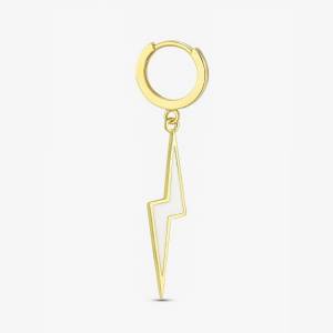 Beyaz Şimşek Küpe L 