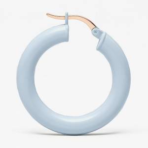 Baby Blue Bombe Hoop Küpe L