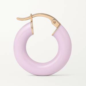 Lila Bombe Hoop Küpe S