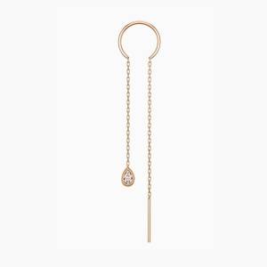 Damla Zincir Halka Küpe