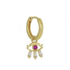 Baget Fuşya Göz Küpe