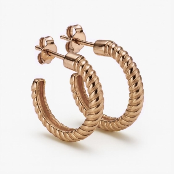 Burgu Halka Küpe / Rose