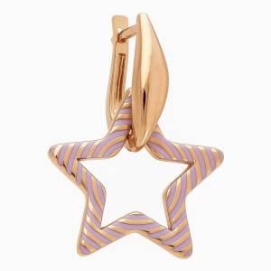 Lila Bigger Star Küpe 