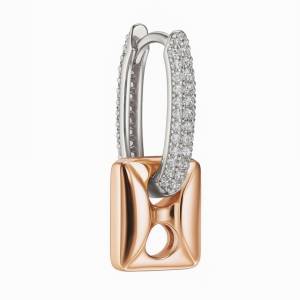 Metalik Vesta Küpe 2 / Rose