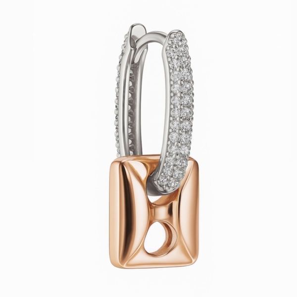 Metalik Vesta Küpe 2 / Rose