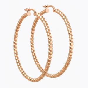 Big Bubble Halka Küpe L / Rose