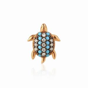 Mini Kaplumbağa Küpe