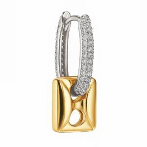 Metalik Vesta Küpe 2 / Sarı