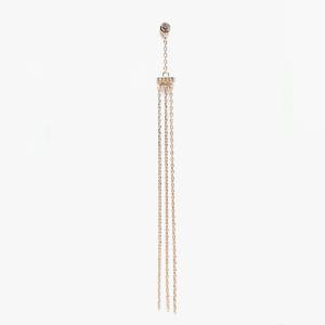 Bezel Zincir Küpe (Rose)