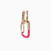 İthal Pink Octagon Küpe