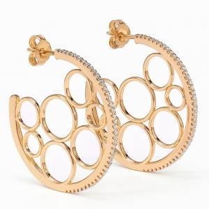 Circle Halka Küpe / Rose