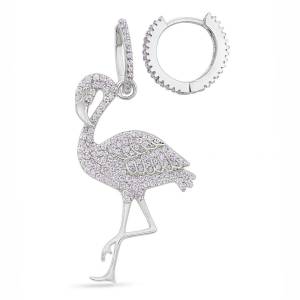 Pembe Flamingo Küpe