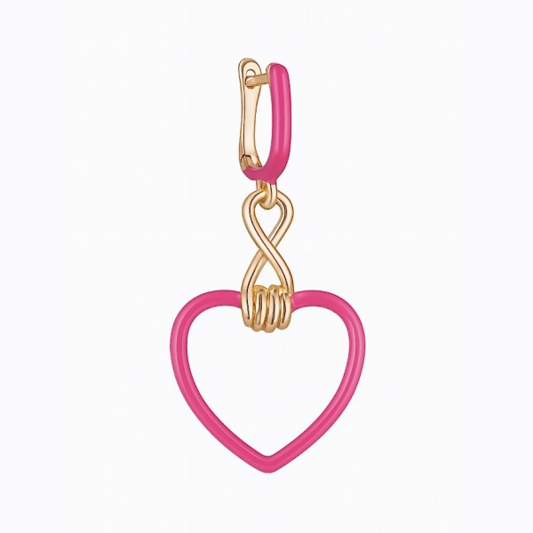 Sonsuz Aşk Pembe Küpe