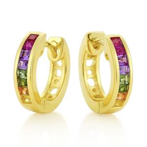 Begi Rainbow Halka Küpe / Sarı