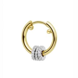 Üç Halkalı Halka Küpe 