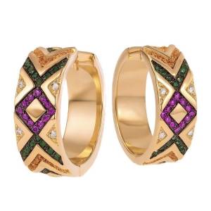 Etnik Halka Küpe / Rose