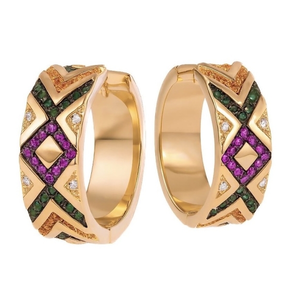 Etnik Halka Küpe / Rose