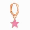 Pembe Yıldız Halka Küpe