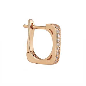 Mini Kare Halka Küpe 