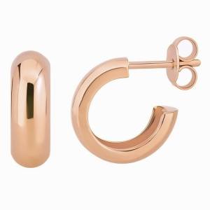 İtalyan Bombe Halka Küpe / Rose