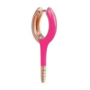 Pembe Uzun Kurşun Halka Küpe