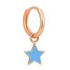 Mavi Yıldız Halka Küpe