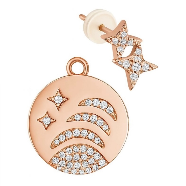 Gökyüzü Plaka  Küpe