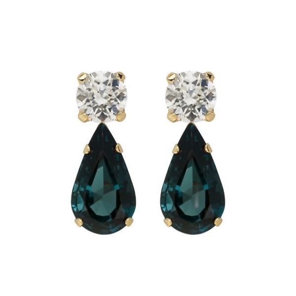 İtalyan Swarovski Midnight Küpe / Rose