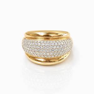 Pave Bomb Yüzük / Sarı