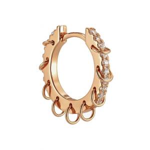 Halkalı Halka Küpe 