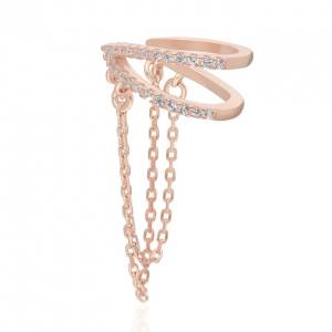 Double Strip Ear Cuff / Rose