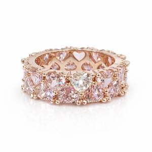 Pink Dream Kalın Kalp Tamtur Yüzük