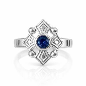 Mavi Grandma Serçe Yüzük 