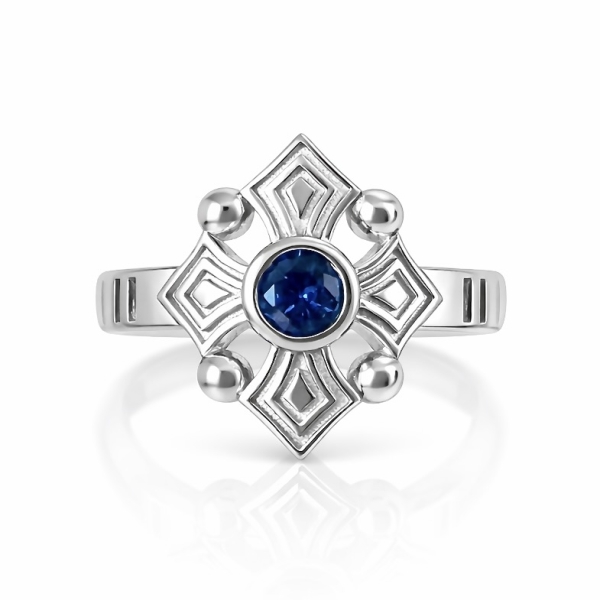 Mavi Grandma Serçe Yüzük 