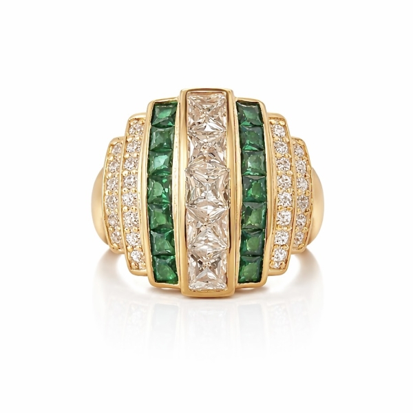 Yeşil Miranda Serçe Yüzük 