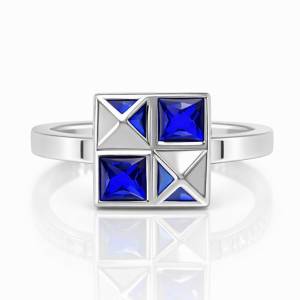 Mavi Debby Serçe Yüzük