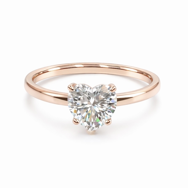 Kalp Tektaş Yüzük / Rose