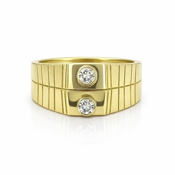 Double Bezel Line Yüzük 