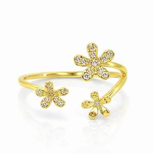 Trio Daisy Yüzük / Sarı