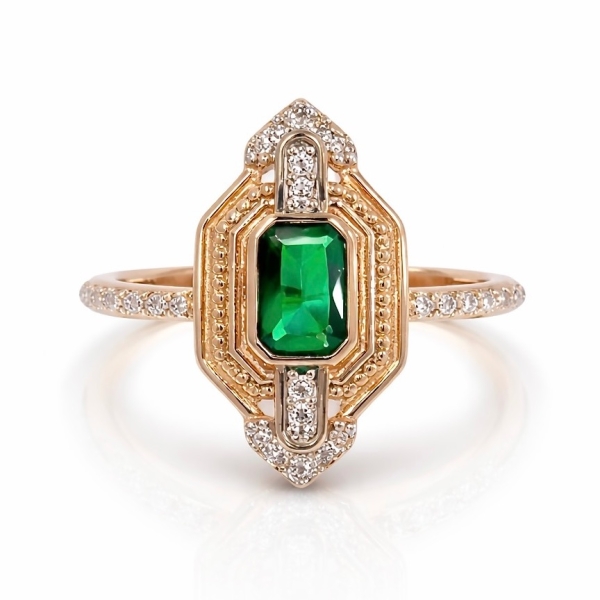 Yeşil Sarah Yüzük 3 / Rose