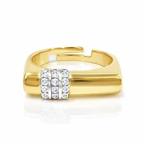 Strip Plain Yüzük / Sarı