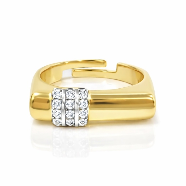 Strip Plain Yüzük / Sarı