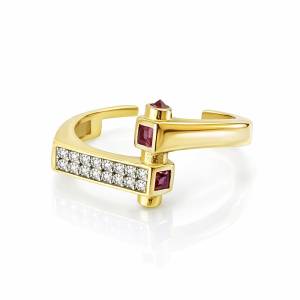 Ruby Rosie Yüzük  / Sarı