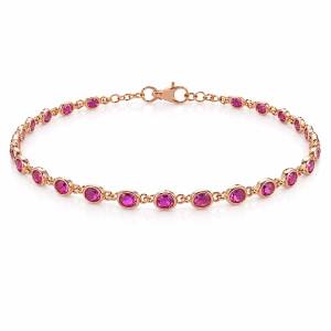 Fuşya Bezel Bileklik