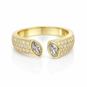 Double Markiz Pave Yüzük 1 