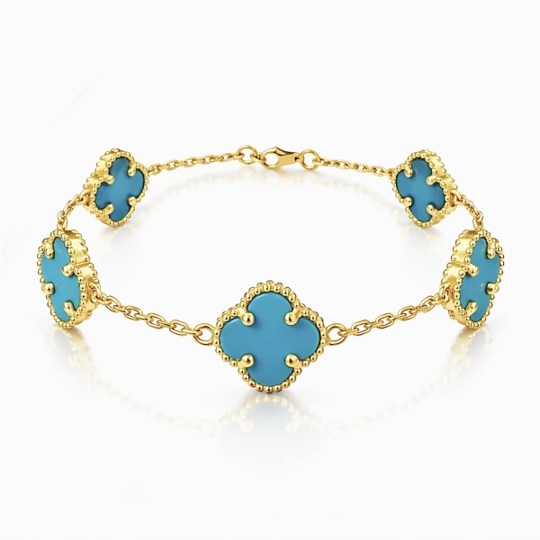 Mavi Clover Bileklik 