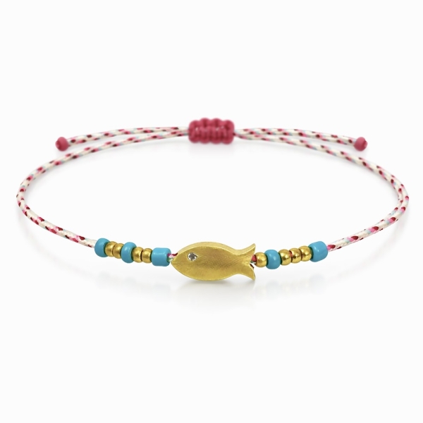 Balık İp Bileklik / Pink